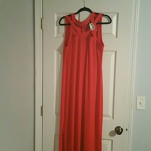 Orange maxi dress